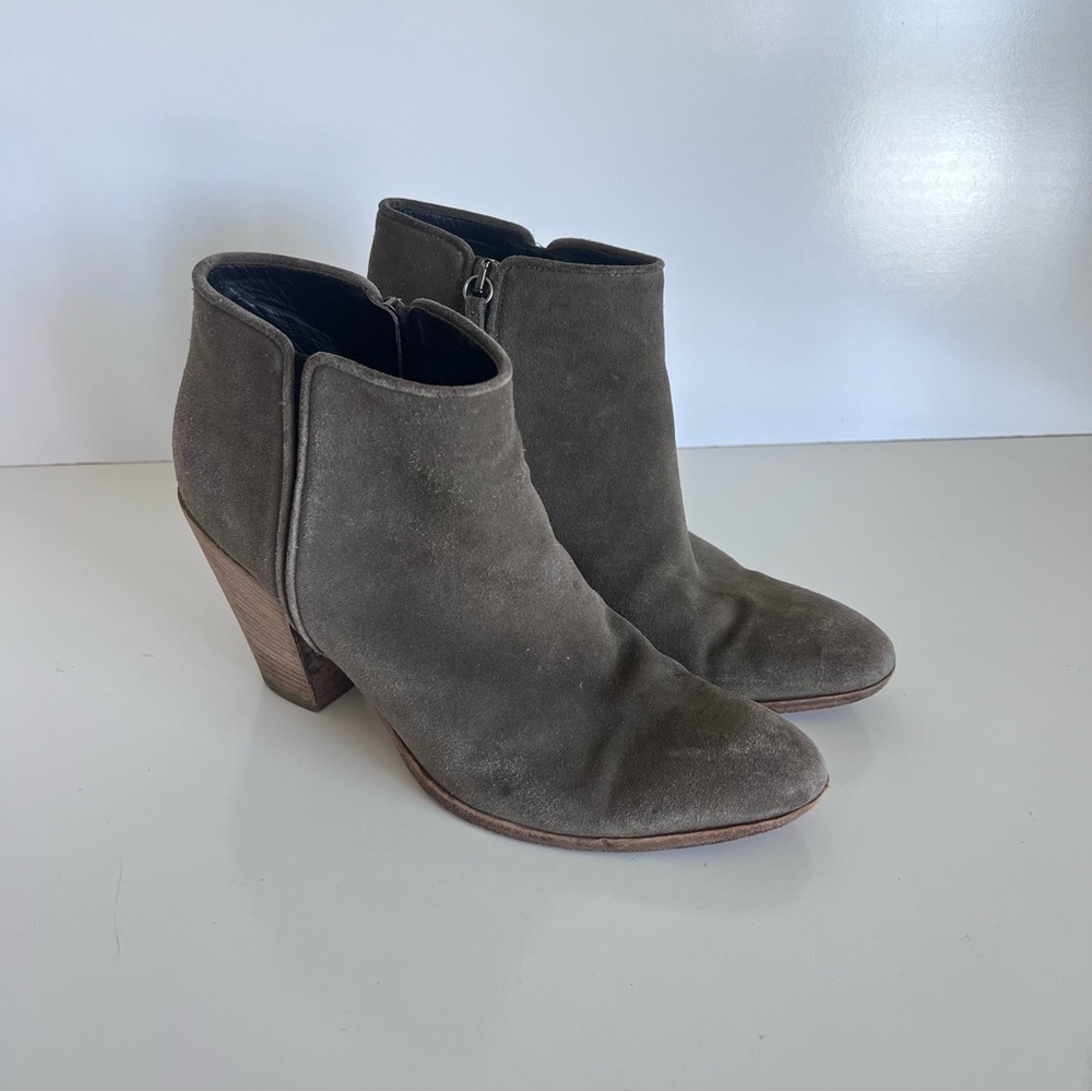 Giuseppe Zanotti Nicky Ankle‎ Boots Suede Side Zip Pointed Toe